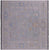 Silver 9' Hand-Knotted Square Turkish Angora Oushak Wool Rug - Q22324
