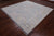 SUPER SALE Silver 9' Hand-Knotted Square Turkish Angora Oushak Wool Rug - Q22324