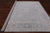 SUPER SALE Silver 9' Hand-Knotted Square Turkish Angora Oushak Wool Rug - Q22324