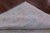 Blue Square Turkish Angora Oushak Handmade Wool Rug - Manhattan Rugs
