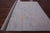 Blue Square Turkish Angora Oushak Handmade Wool Rug - Manhattan Rugs