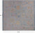 SUPER SALE Blue 9' Square Turkish Angora Oushak Handmade Wool Rug - Q22325