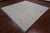SUPER SALE Blue 9' Square Turkish Angora Oushak Handmade Wool Rug - Q22325