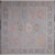 SUPER SALE Silver 9' Square Turkish Angora Oushak Handmade Wool Rug - Q22327