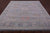 Silver 9' Square Turkish Angora Oushak Handmade Wool Rug - Q22327