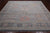 SUPER SALE Silver 9' Square Turkish Angora Oushak Handmade Wool Rug - Q22327