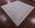 Silver 9' Square Turkish Angora Oushak Handmade Wool Rug - Q22327
