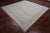 SUPER SALE Silver 9' Square Turkish Angora Oushak Handmade Wool Rug - Q22327