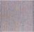 Grey Square Hand-Knotted Turkish Angora Oushak Wool Rug - Manhattan Rugs