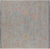 SUPER SALE Silver 9' Square Hand-Knotted Turkish Angora Oushak Wool Rug - Q22329