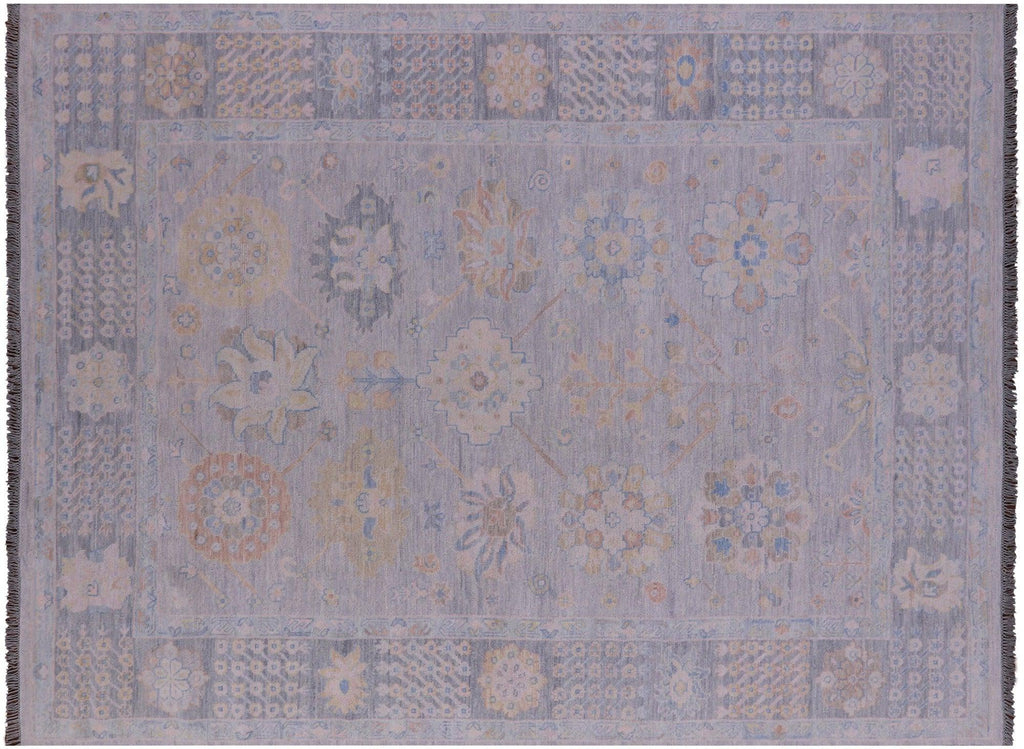 Grey Persian Heriz Serapi Hand Knotted Wool Rug - Manhattan Rugs