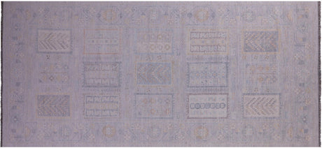 Grey Handmade Persian Gabbeh Tribal Rug - Manhattan Rugs