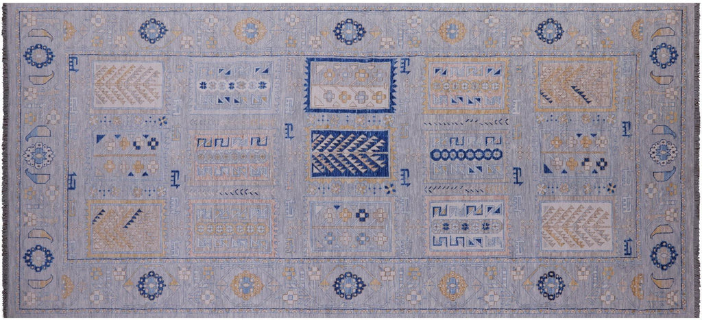 Grey Persian Gabbeh Tribal Handmade Rug - Manhattan Rugs