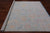 SUPER SALE Blue 8' Square Handmade Turkish Angora Oushak Wool Rug - Q22339