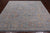 SUPER SALE Silver 8' Square Turkish Angora Oushak Hand-Knotted Rug - Q22340