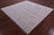 Silver 8' Square Turkish Angora Oushak Hand-Knotted Rug - Q22340