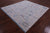 Blue Square Turkish Angora Oushak Handmade Rug - Manhattan Rugs