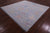 Blue Square Turkish Angora Oushak Hand Knotted Rug - Manhattan Rugs