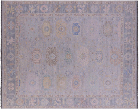 Grey Turkish Angora Oushak Hand Knotted Rug - Manhattan Rugs