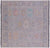 Grey Square Turkish Angora Oushak Hand Knotted Rug - Manhattan Rugs