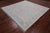 SUPER SALE Silver 8' Square Turkish Angora Oushak Hand Knotted Rug - Q22351
