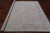 SUPER SALE Silver 8' Square Turkish Angora Oushak Hand Knotted Rug - Q22351