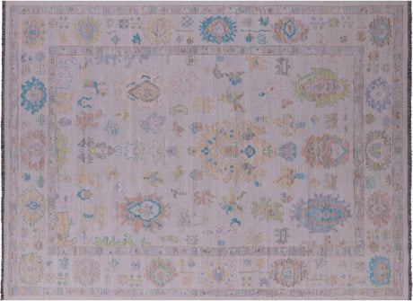 Ivory Handmade Turkish Angora Oushak Wool Rug - Manhattan Rugs