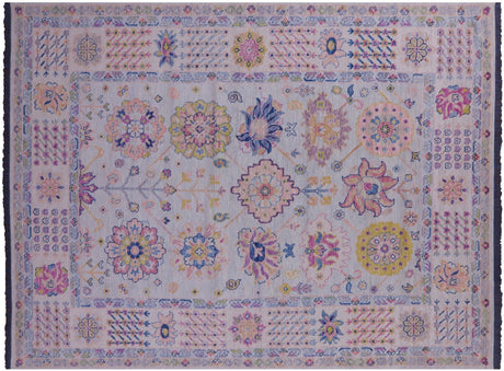 Blue Persian Heriz Serapi Hand-Knotted Rug - Manhattan Rugs