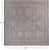 Silver 12' Square Persian Heriz Serapi Hand Knotted Wool Rug - Q22362