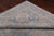 Silver 12' Square Persian Heriz Serapi Hand Knotted Wool Rug - Q22362
