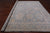 Silver 12' Square Persian Heriz Serapi Hand Knotted Wool Rug - Q22362