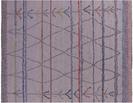 Ivory Hand Knotted Moroccan Wool Rug - Manhattan Rugs