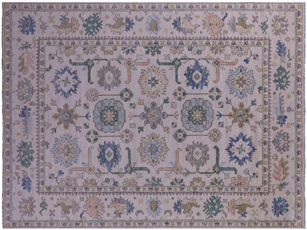 Ivory Handmade Turkish Angora Oushak Wool Rug - Manhattan Rugs