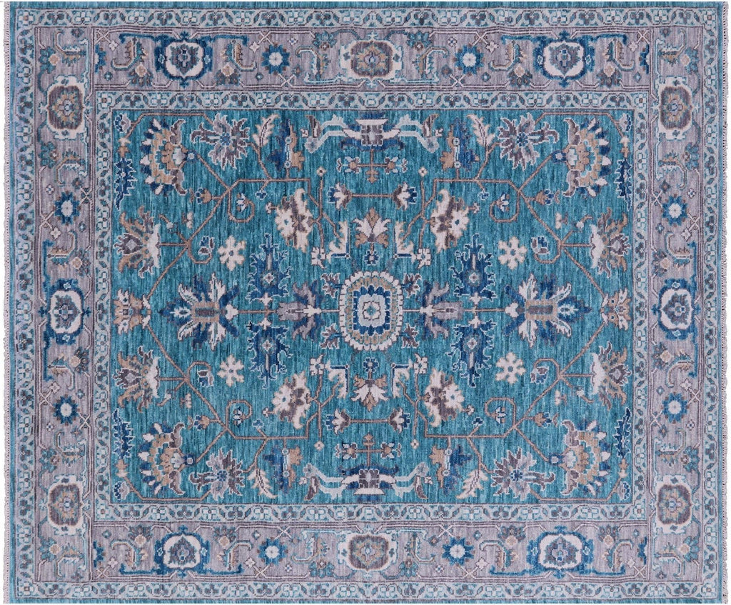 Blue Persian Heriz Serapi Handmade Rug - Manhattan Rugs