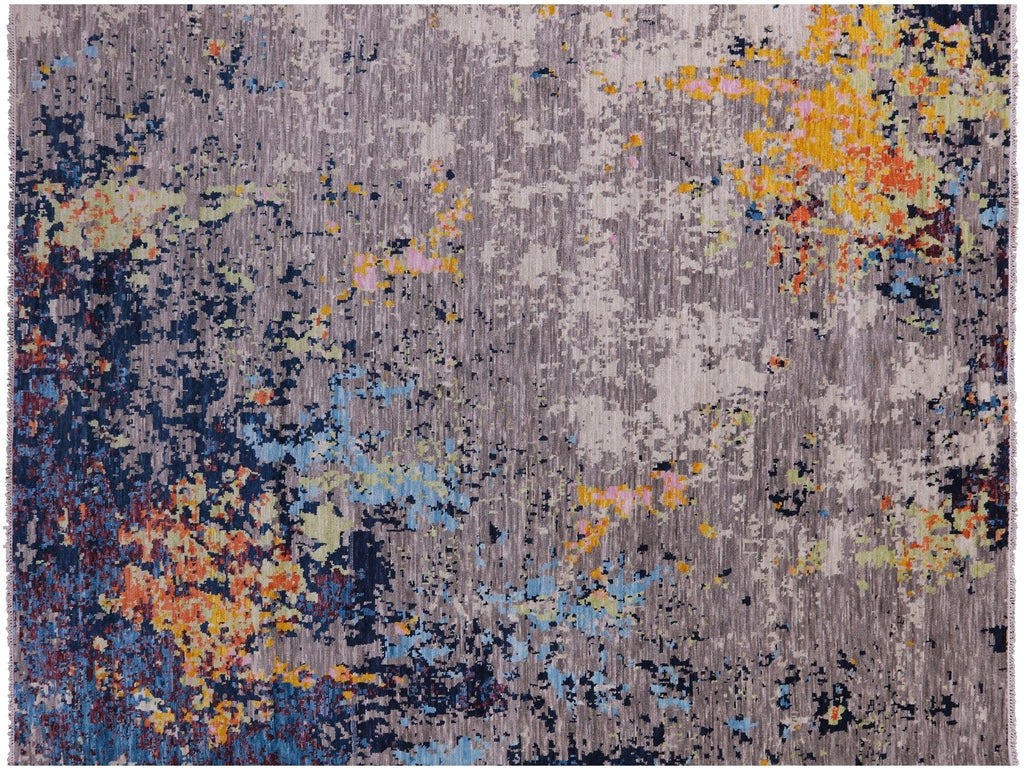 Abstract Rug Material Handmade Modern Abstract Wool Rug 9' 0