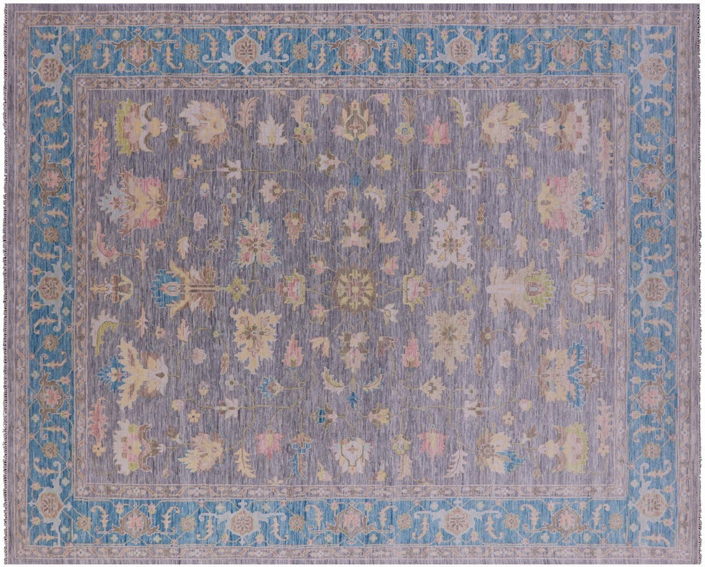 Grey Persian Heriz Serapi Handmade Wool Rug - Manhattan Rugs