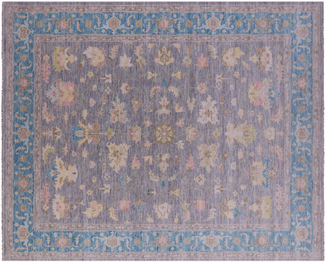 Grey Persian Heriz Serapi Handmade Wool Rug - Manhattan Rugs