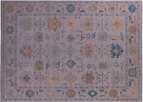 Ivory Turkish Angora Oushak Handmade Wool Rug - Manhattan Rugs