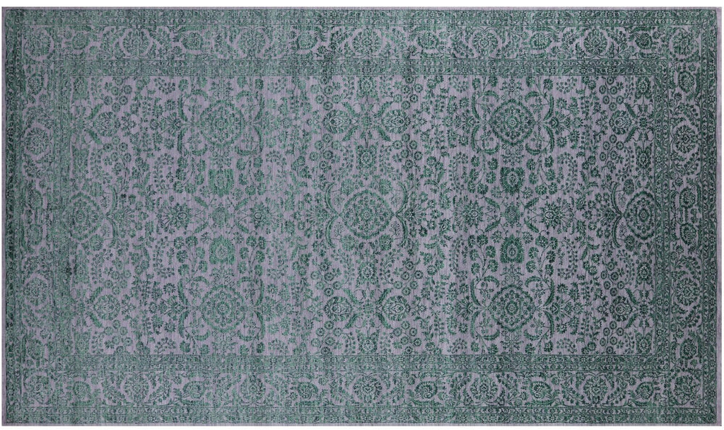 Gold Persian Tabriz Hand Knotted Wool & Silk Rug - Manhattan Rugs