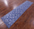 Blue Runner Persian Tabriz Hand Knotted Wool & Silk Rug - Manhattan Rugs