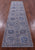 Grey Persian Tabriz Wool & Silk Hand Knotted Runner Rug - Manhattan Rugs
