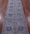 Grey Persian Tabriz Wool & Silk Hand Knotted Runner Rug - Manhattan Rugs