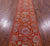 Orange Wool & Silk Persian Tabriz Hand-Knotted Runner Rug - Manhattan Rugs