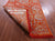 Orange Wool & Silk Persian Tabriz Hand-Knotted Runner Rug - Manhattan Rugs