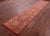 Orange Wool & Silk Persian Tabriz Hand-Knotted Runner Rug - Manhattan Rugs
