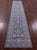 Grey Runner Wool & Silk Persian Tabriz Handmade Rug - Manhattan Rugs