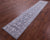 Grey Runner Wool & Silk Persian Tabriz Handmade Rug - Manhattan Rugs