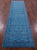Blue Persian Tabriz Handmade Wool & Silk Runner Rug - Manhattan Rugs
