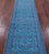 Blue Persian Tabriz Handmade Wool & Silk Runner Rug - Manhattan Rugs