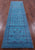 Blue Runner Persian Tabriz Handmade Wool & Silk Rug - Manhattan Rugs